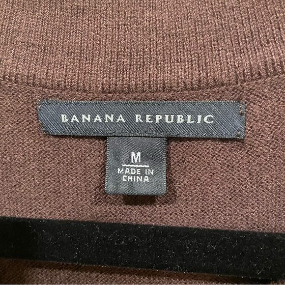 Banana Republic Women's Open Front Cardigan with Hooks 3/4 Sleeve Brown Size M - Picture 8 of 10
